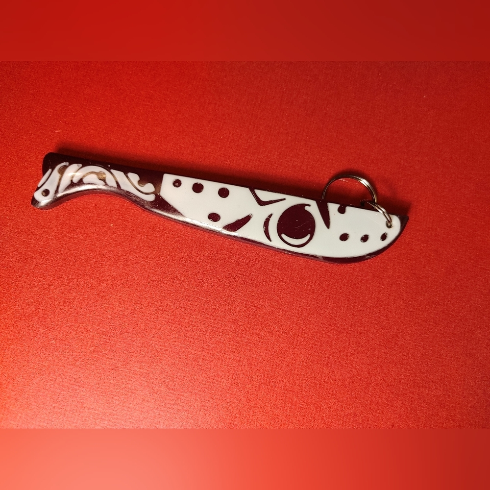 Jason resin horror keychain